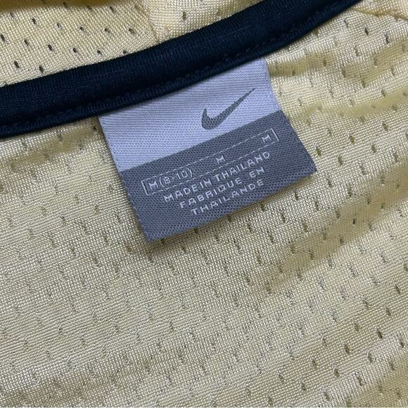 Nike Mesh Jacket Basketball Full Zip Coat Dull Yellow Kangaroo Pockets Hooded - Picture 6 of 7